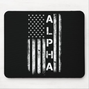 Gym Alpha-Flag Workout Bodybuilding Fitness Cool G Mousepad