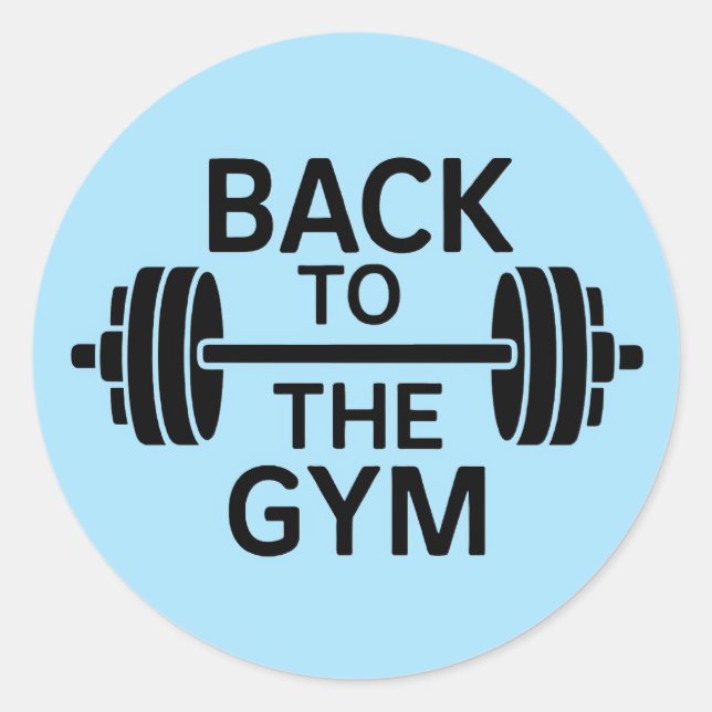 Gym Barbell Sticker (Vorderseite)