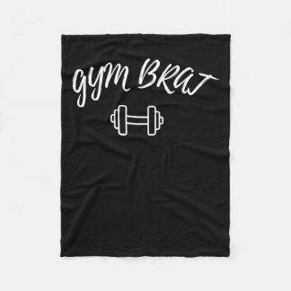 Gym Brat _ Motivierend Workout Fitness Graphic Fleecedecke