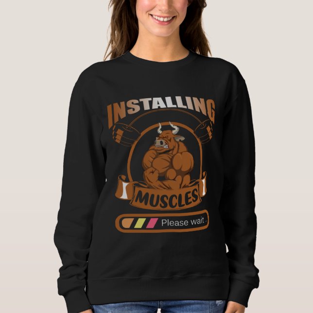 Gym Buffalo Weightlifting Shirt -Funny Fitness Shi (Vorderseite)