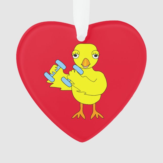 Gym Chick Ornament (Vorderseite)