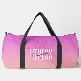 Gym Companion Moderne Rose Orange Gradient Sac Gym