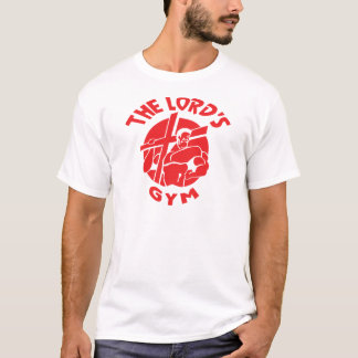Gym des Lords - Logo-Entwurfs-Rot T-Shirt