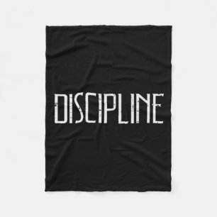 Gym Discipline Workout Fitness Motivierend Men Wo Fleecedecke