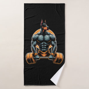 GYM doberman bodybuilder powerlifder chien