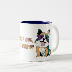 Gym Dog Zweifarbige Tasse