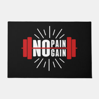 Gym Door Mat No Pain No Gain Fußmatte