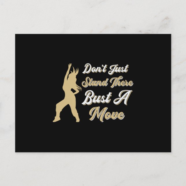 Gym Fitness Dancing Workout Tanz Sportgeschenk Ide Postkarte (Vorderseite)