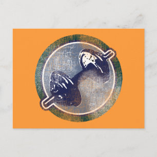 GYM-Fitness Postkarte