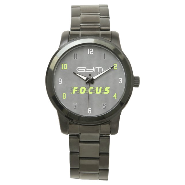 GYM FOCUS Modern Fitness Armbanduhr (Vorderseite)