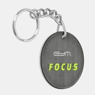 GYM FOCUS Moderne Fitness Schlüsselanhänger