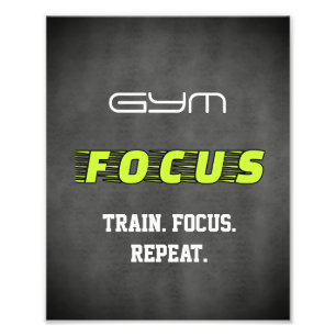 Gym Fokus Motivation Fotodruck