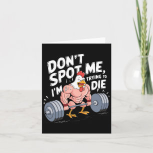 Gym Funny Spott mir nicht, dass ich versuche, Body Karte