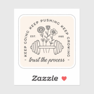 Gym Girl ästhetische motivierend Zitate Aufkleber