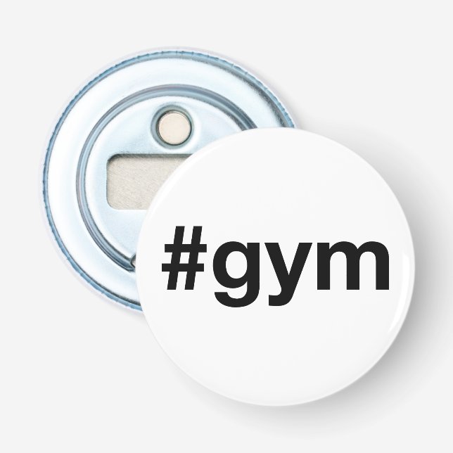 GYM Hashtag Flaschenöffner (Vorderseite)