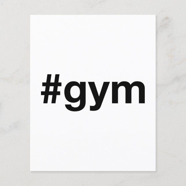 GYM Hashtag Flyer (Vorne)