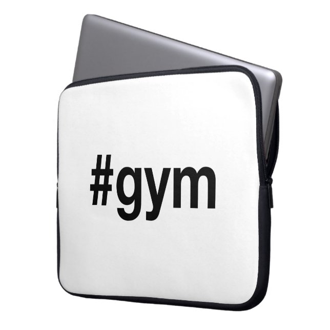 GYM Hashtag Laptopschutzhülle (Vorderseite Links)