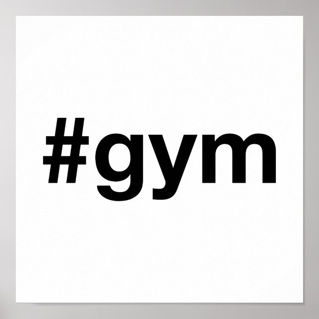 GYM Hashtag Poster (Vorne)