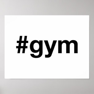 GYM Hashtag Poster