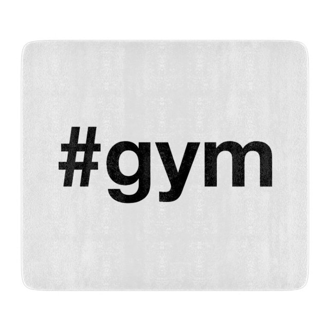 GYM Hashtag Schneidebrett (Vorderseite)