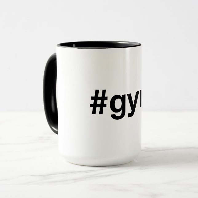 GYM Hashtag Tasse (Vorderseite Links)