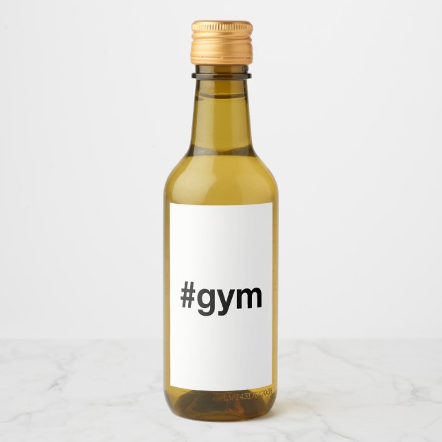 GYM Hashtag Weinetikett (Vorderseite)