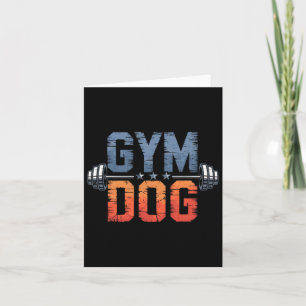 Gym Hund bedeutet Gymnastik Hund Kostümgewicht Lif Karte