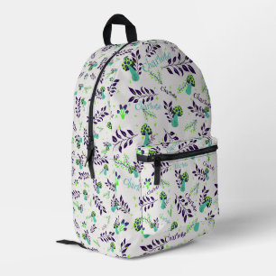 Gym Ice Weiße Pilze Individuelle Name Bedruckter Rucksack