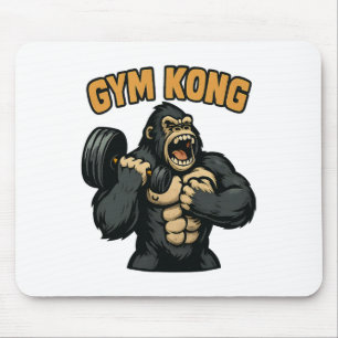 Gym Kong Lustige Bodybuilding Fitness Gorilla Beas Mousepad