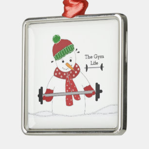 Gym Leben Schneemann Keramik-Ornament Ornament Aus Metall