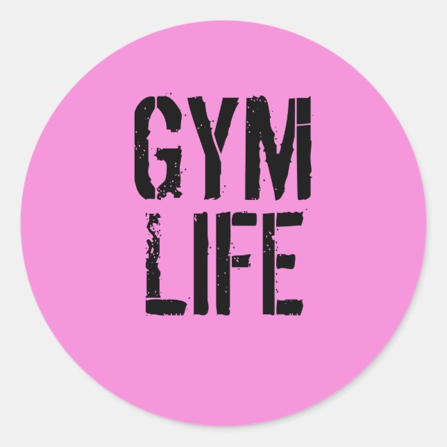 Gym life - autocollant (Devant)