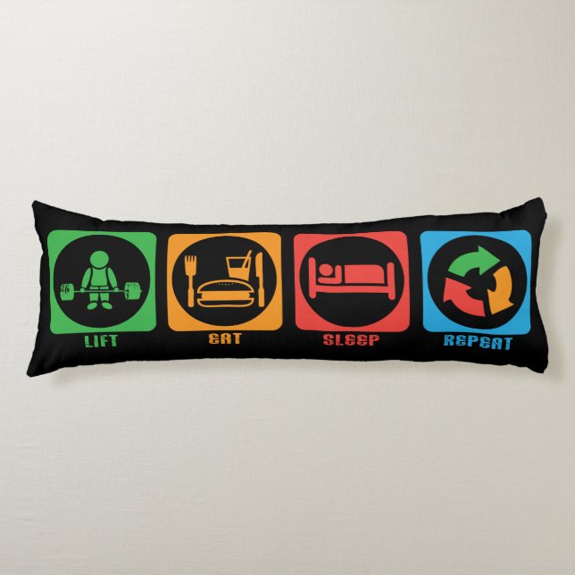 Gym Lifting Motivation Seitenschläferkissen (Vorderseite)