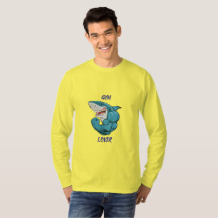 Gym Lover Hai – Lustiges Fitness Hai Design T-Shirt