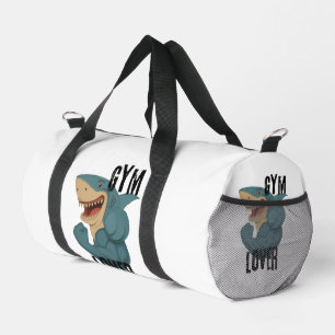 Gym Lover Shark Gym Tasche - Lustiger Muskel Hai 