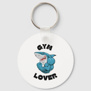 GYM LOVER Shark Schlüsselanhänger - Spaß & Motivie