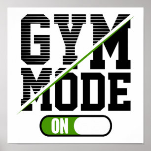 GYM-Modus bei Training GYM Workout Poster