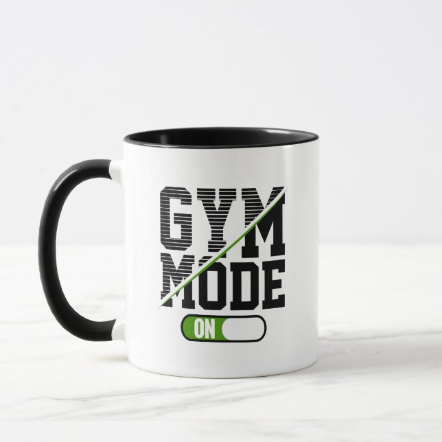 GYM-Modus bei Training GYM Workout Tasse (Links)