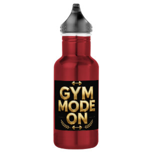 Gym-Modus Ein Gold Wasserflasche - Fitness Gym Fla