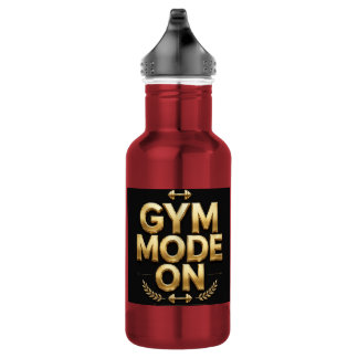 Gym-Modus Ein Gold Wasserflasche - Fitness Gym Fla