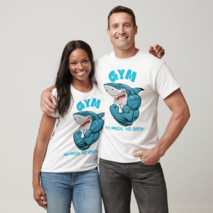 Gym-Modus Ein - T - Shirt für Motivierend Fitness