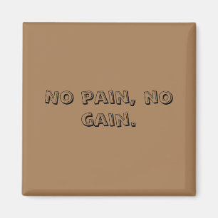 GYM-Motivation benutzerdefinierter Text und hellb Magnet