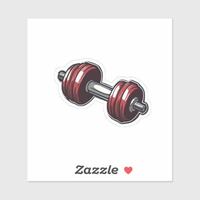 Gym Motivation Dumbell Sticker - Perfekt für Fitn (Blatt)