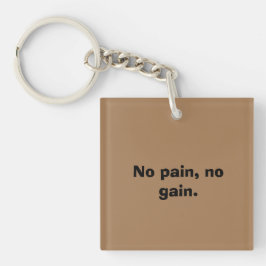 GYM-Motivation für maßgeschneiderten Text und hell Schlüsselanhänger