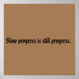 GYM Motivation quotes And Light Brown Poster