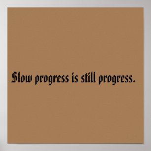 GYM Motivation quotes And Light Brown Poster