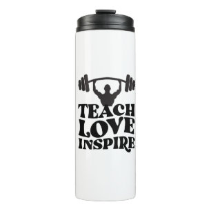 GYM Motivations-Design T-Shirt Thermosbecher