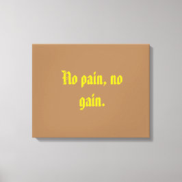 GYM-Motivationsziffern und hellbraun Leinwanddruck