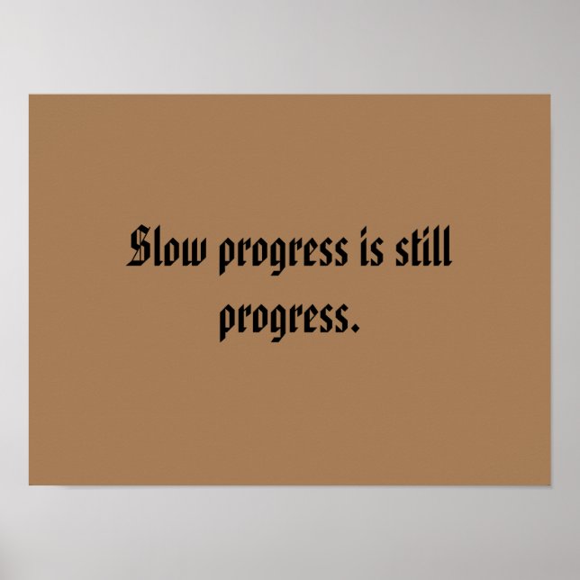 GYM-Motivationsziffern und hellbraun Poster (Vorne)