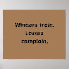 GYM-Motivationsziffern und hellbraunes Poster