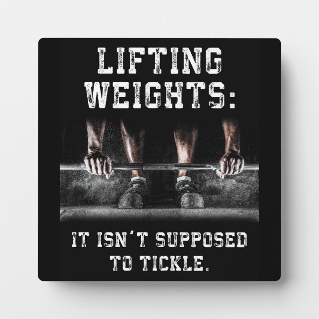 Gym Motivierend Plaque Fotoplatte (Vorderseite)